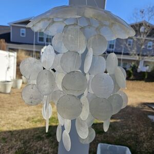 White Capiz Shell Wind Chime